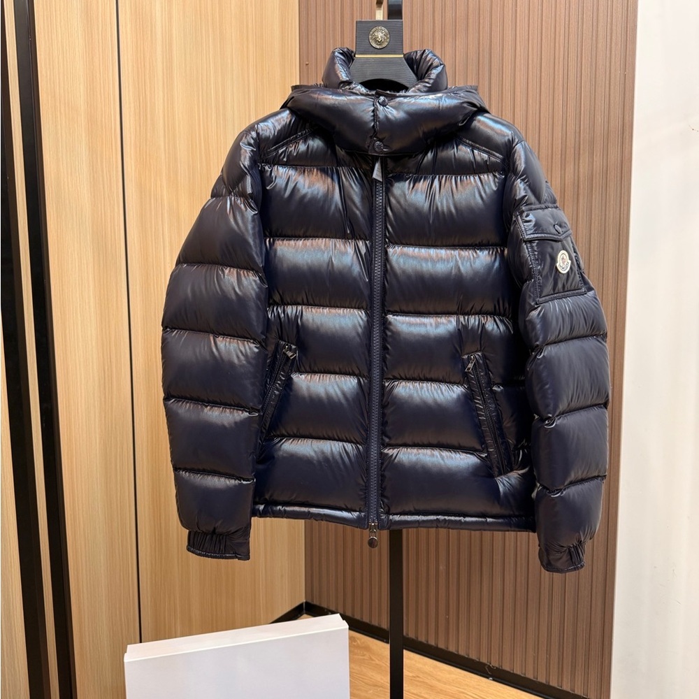 Moncler Dark Blue Quilted Jacket